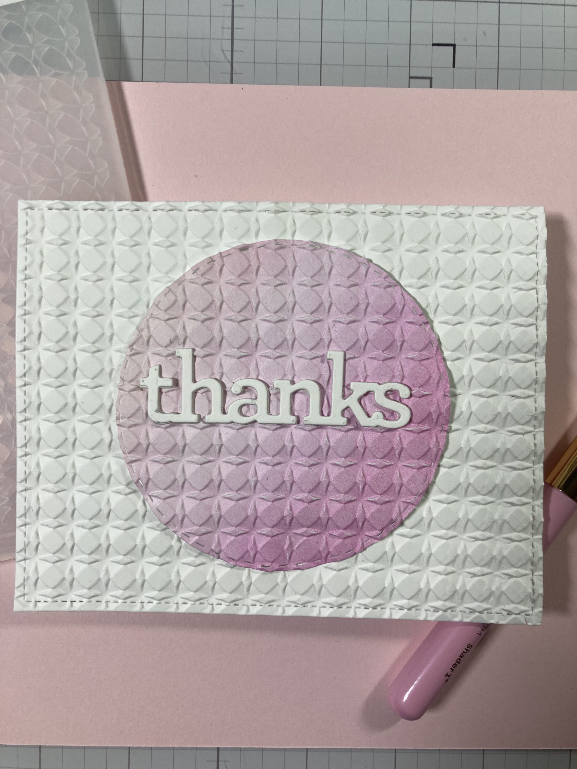 Thank you in pink